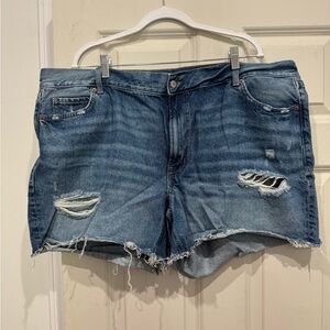 Old Navy Blue Jean Shorts Distressed Casual